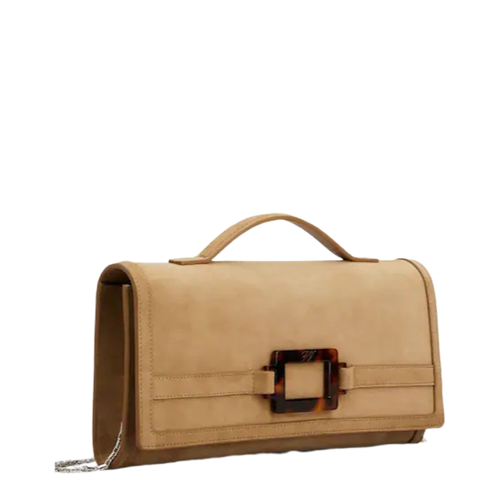 Suede Leather Clutch Bag - Image 2