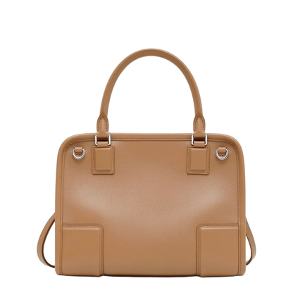 Amazona 180 Small Calfskin Top-Handle Bag - Oro/Chocolat - Image 1