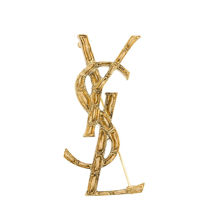 CASSANDRE Crocodile Brooch in Metal in Gold - Image 1