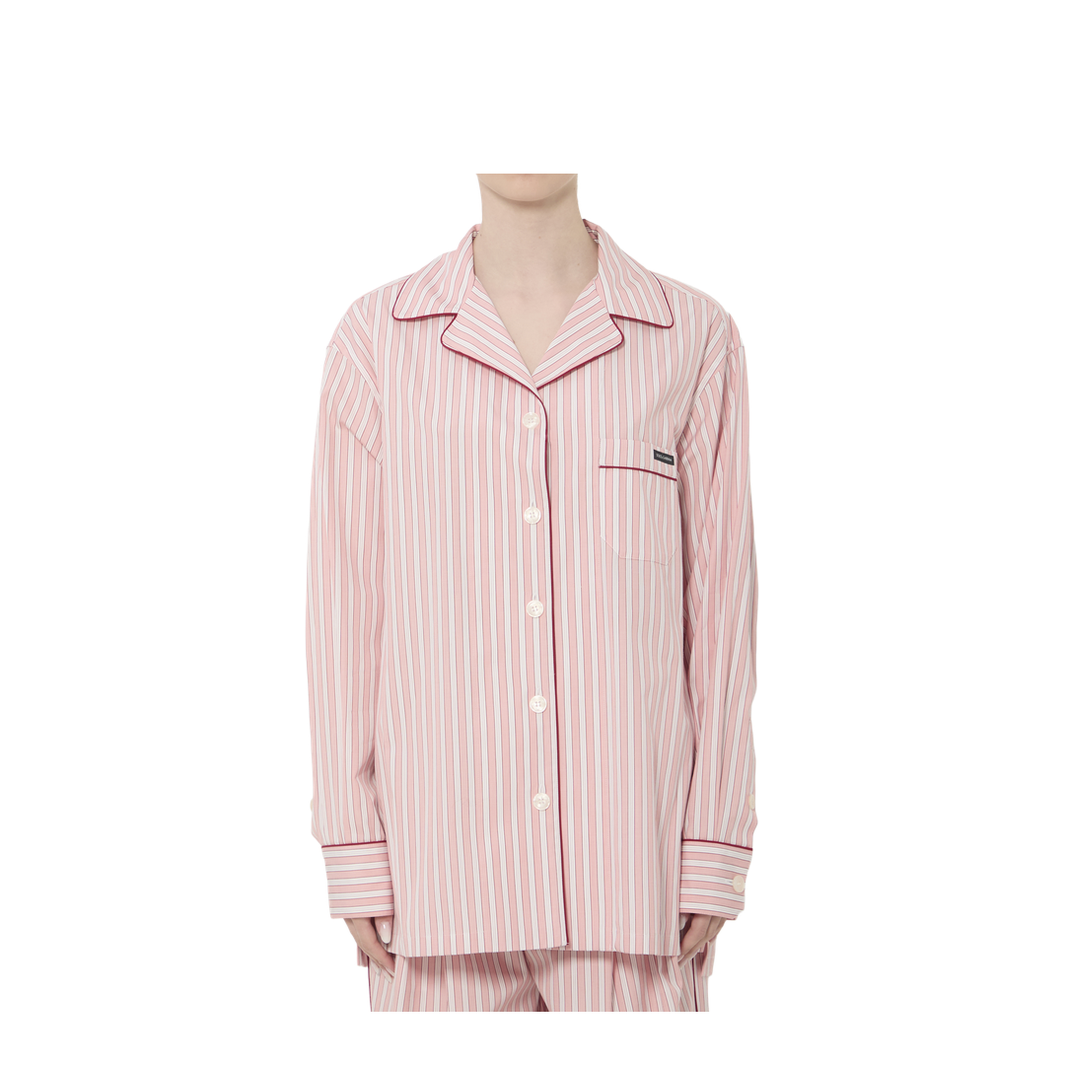 Striped Poplin Shirt In Multicolor - Image 1