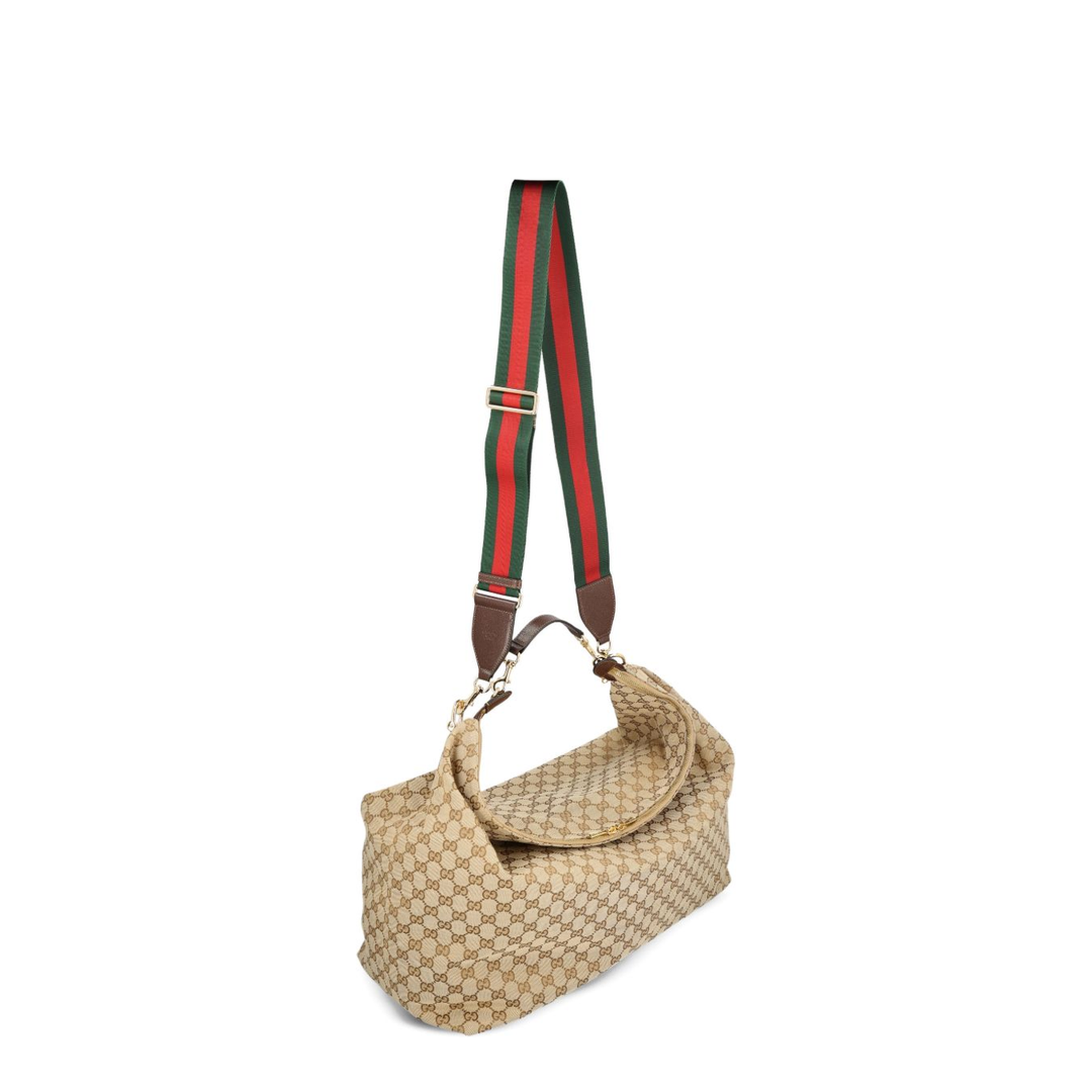 Brera Large GG Canvas Crossbody - Sand and dark brown GG canvas (Beige/Brown) - Image 3