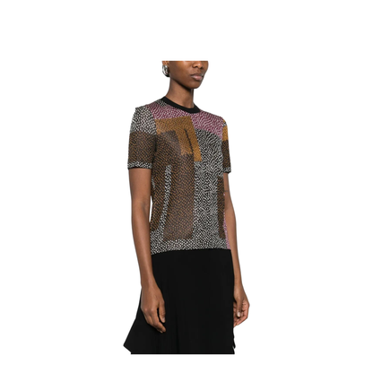 Peppered-Motif Short-Sleeved Jumper - Image 4