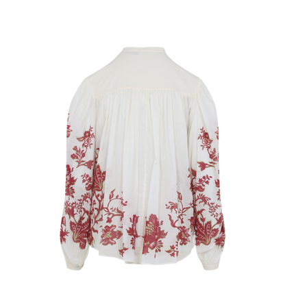 Pleates Band Collar Shirt - Image 4