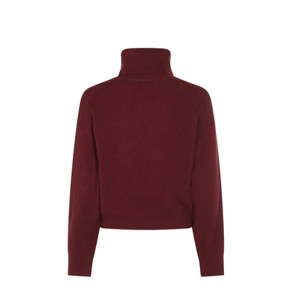 Cashmere Blend English Ribbed Turtleneck Sweater - Image 8
