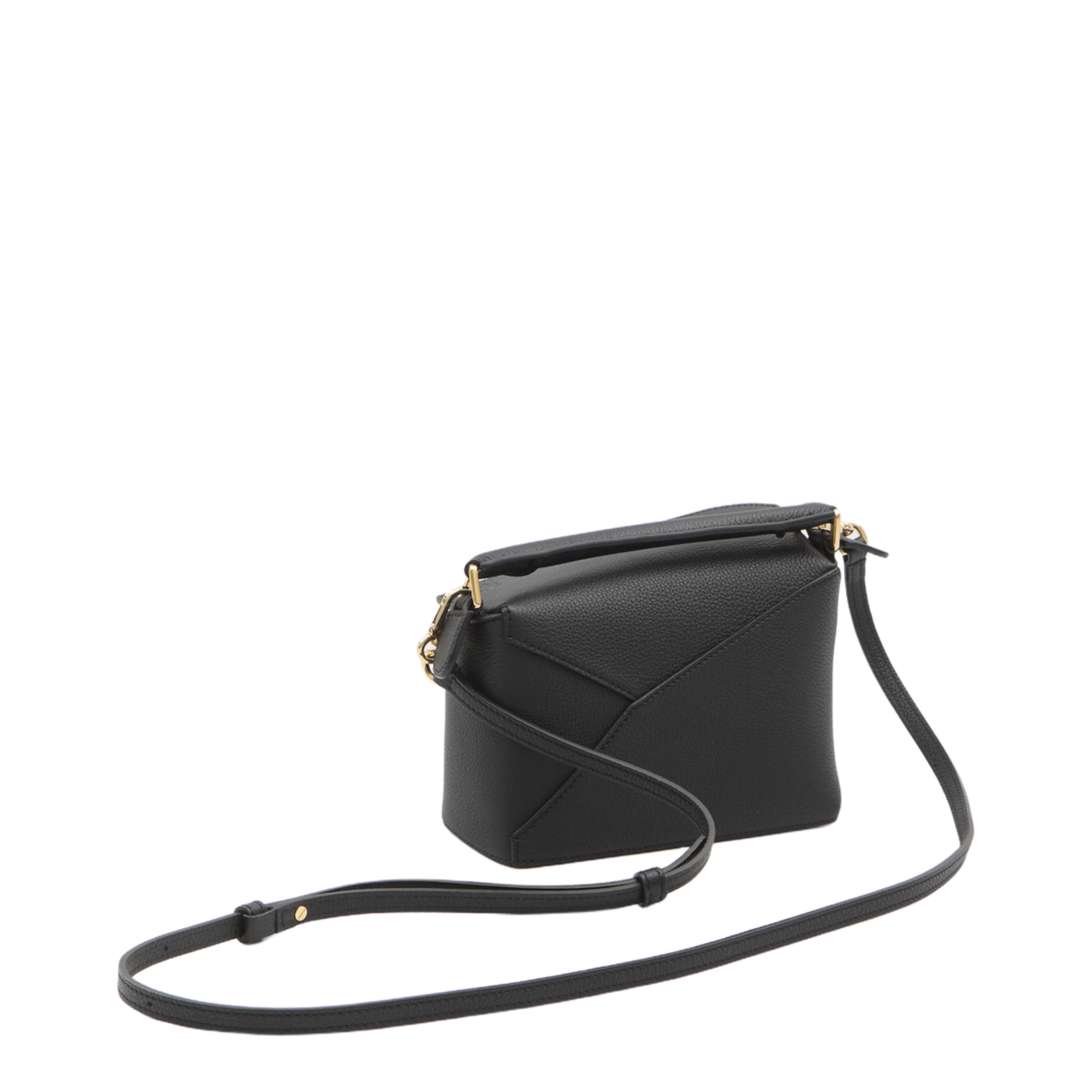 Puzzle Edge Mini Calfskin Shoulder Bags - Black - Image 2