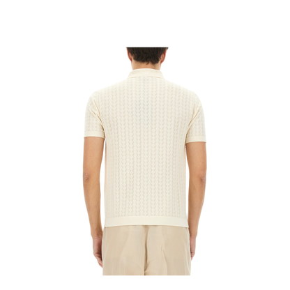 Perforated Cotton Knit Shirt - Image 3