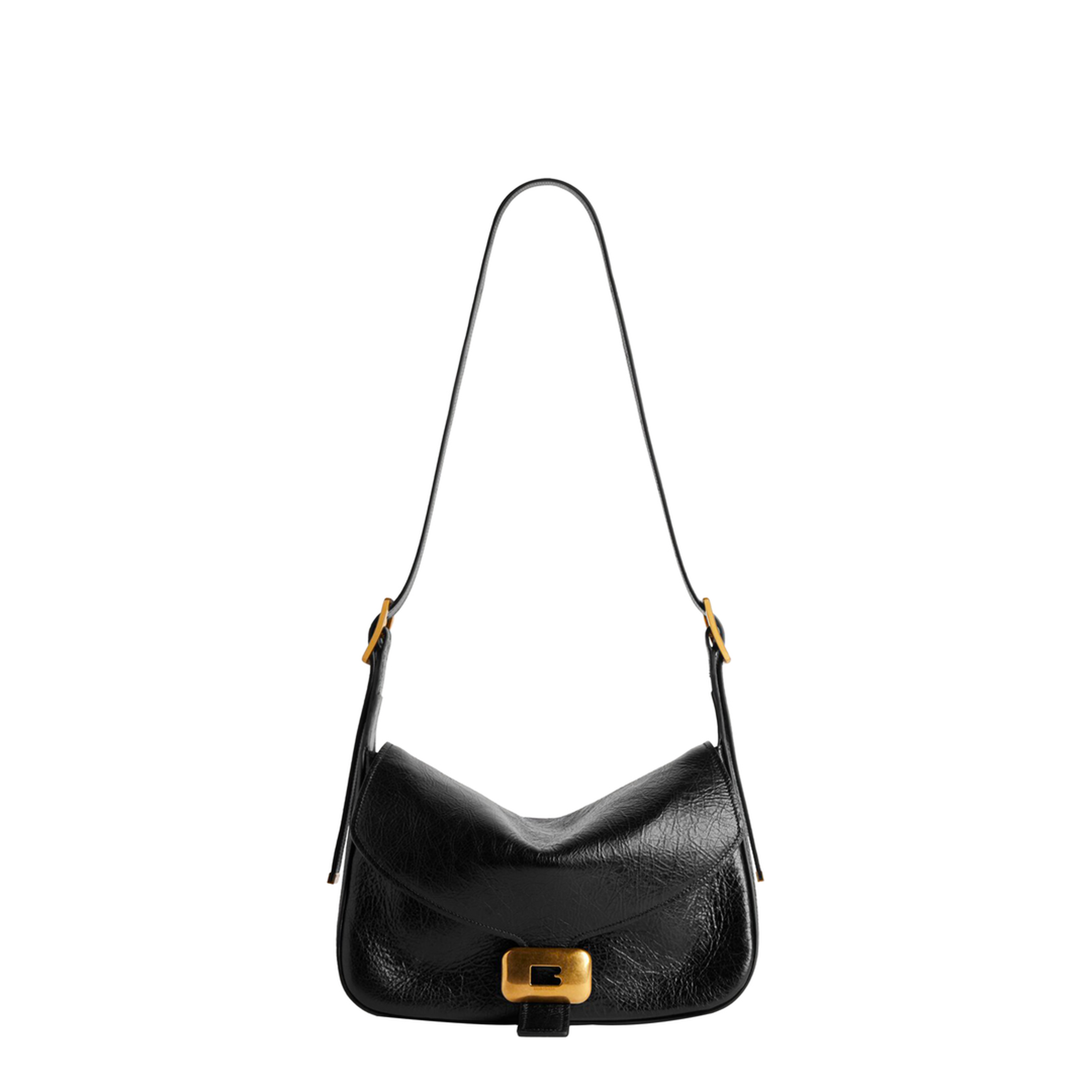 Clicca Shoulder Bag Medium in Black - Image 4