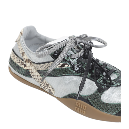 Multicolor Fabric And Leather Sneakers - Image 5