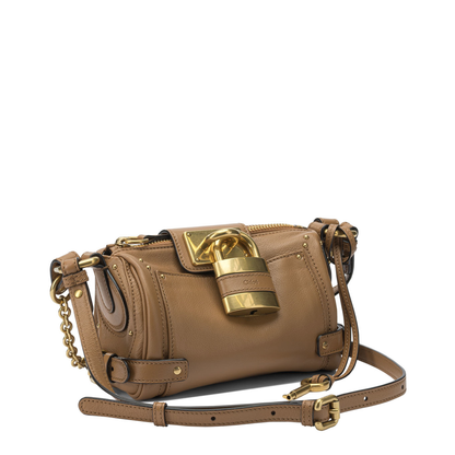Paddington Small Grained Buffalo Leather Chain Bag - Mustang Brown - Image 2