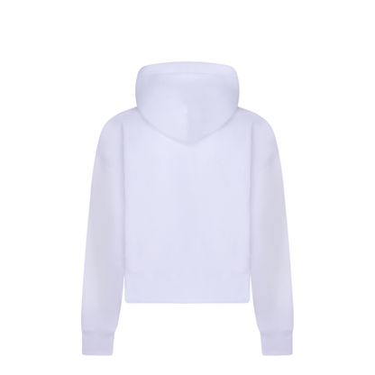White Cotton Oversize Sweatshirt - Image 3