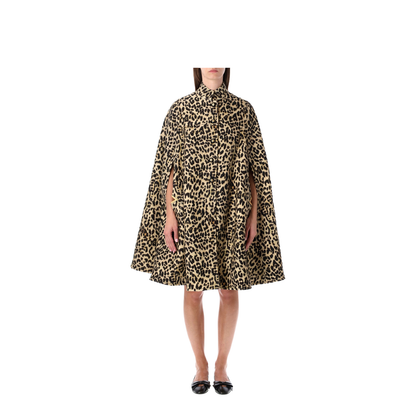 Cape In Wool Animal Print - Image 1