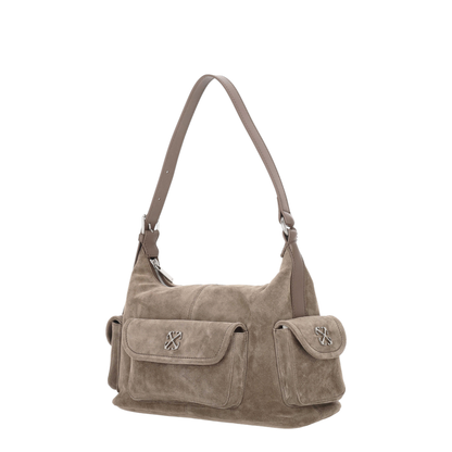 Dumbo.B Calf Suede Shoulder Bag - Brown - Image 2