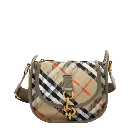 B Clip Mini Water-Repellent Canvas Crossbody Bag - Sand - Image 2