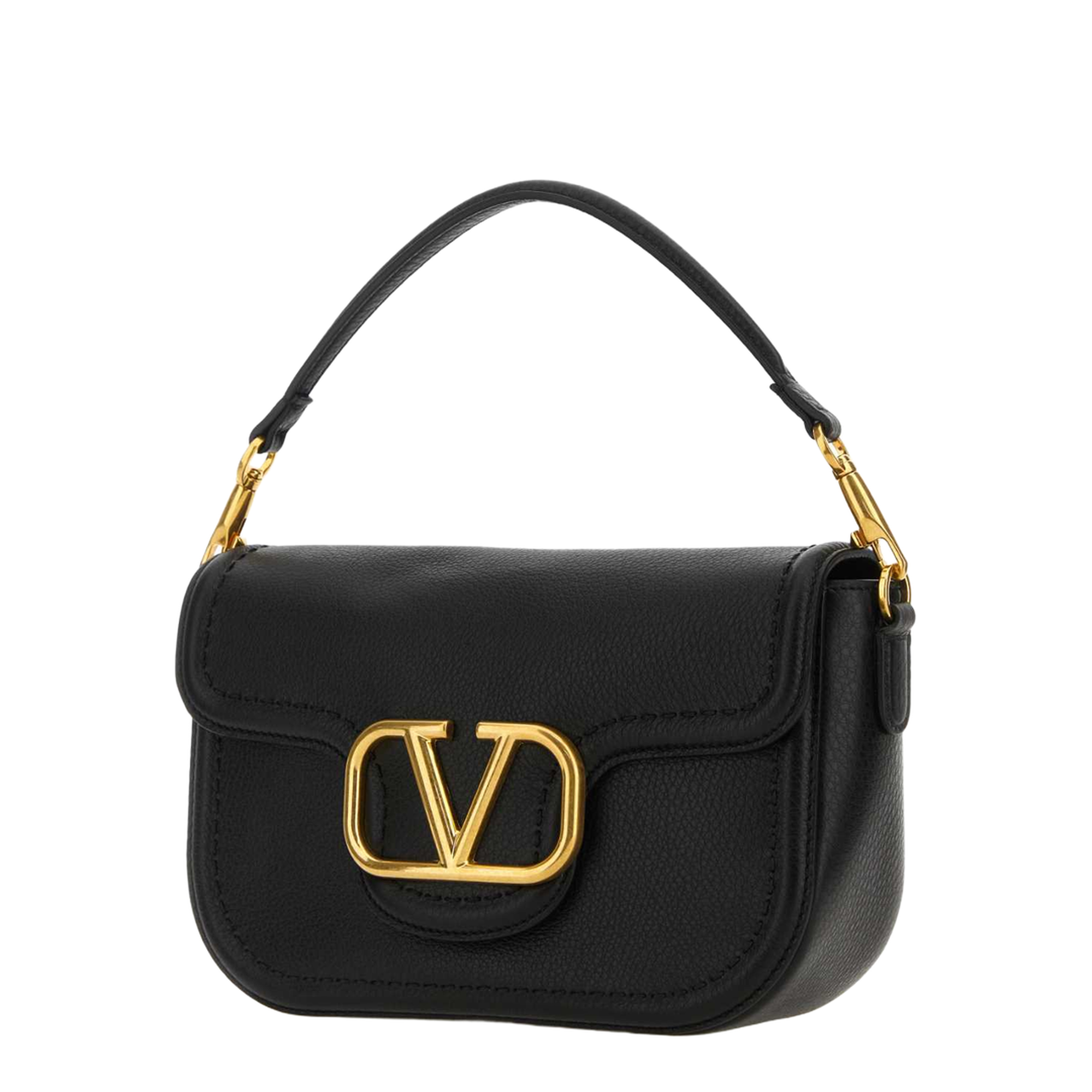 Black Leather Alltime Shoulder Bag - Image 2