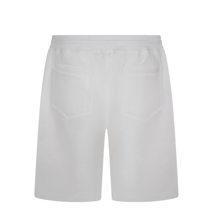 Techno Cotton Fleece Bermuda Shorts White - Image 4