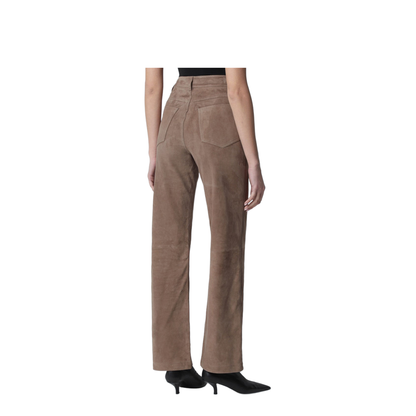Brown Suede Trousers - Image 2