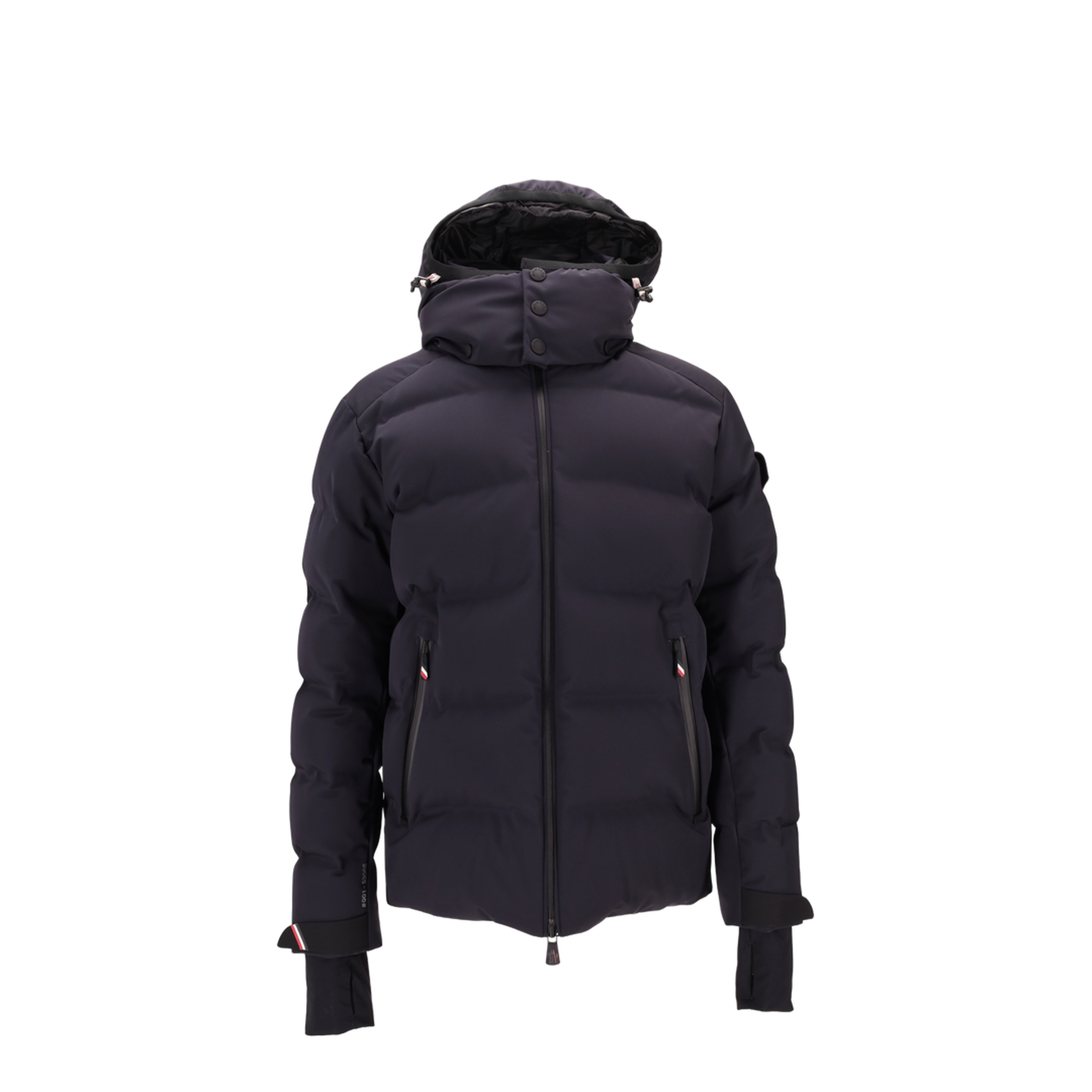 Navy Blue Montgetech Hooded Down Ski Jacket - Image 1