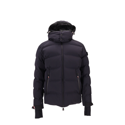 Navy Blue Montgetech Hooded Down Ski Jacket - Image 1