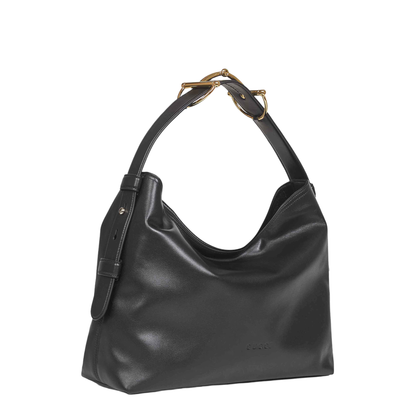 Beatrix Medium Leather Shoulder Bag - Black - Image 2