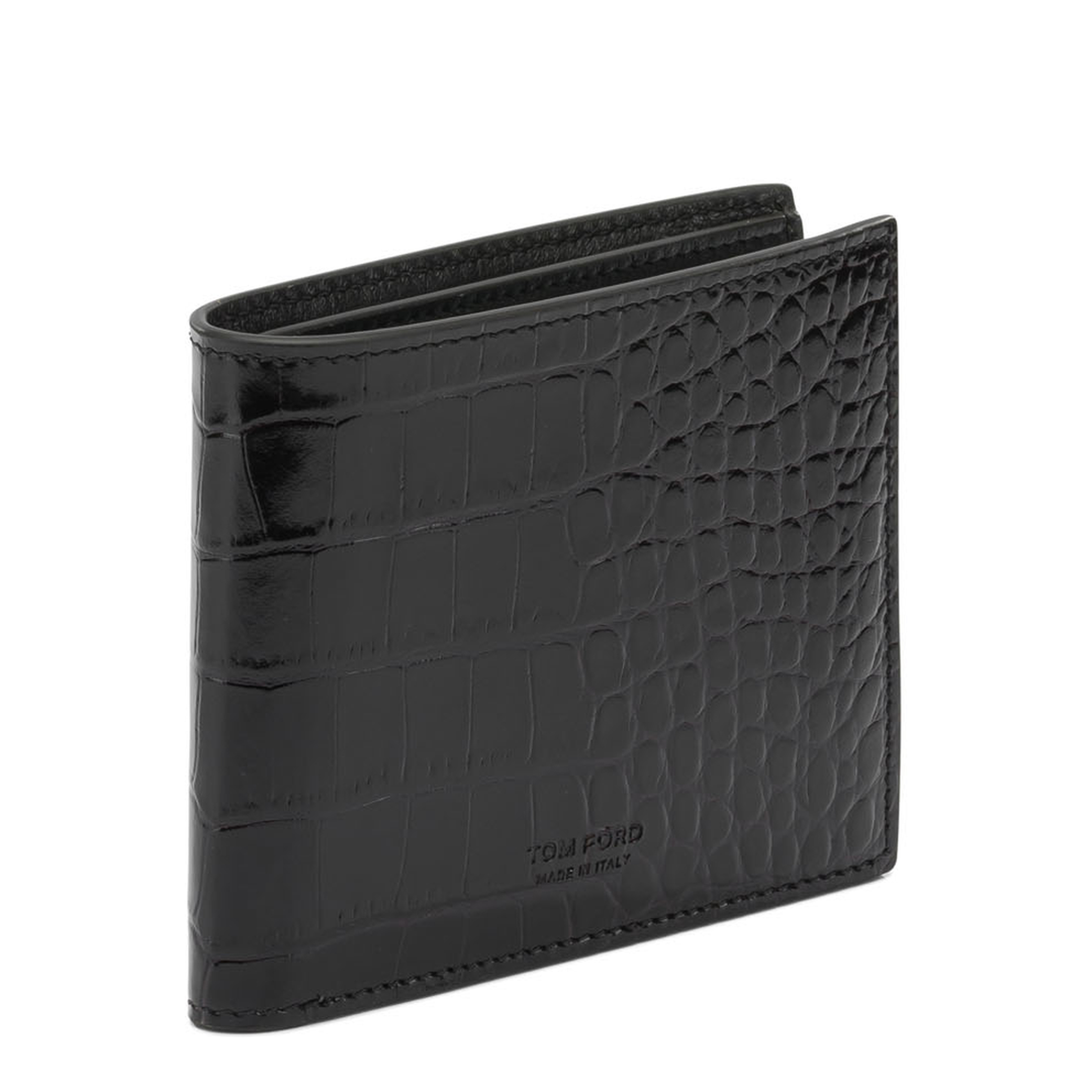 Crocodile-Effect Bi-Fold Wallet - Image 2