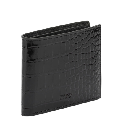 Crocodile-Effect Bi-Fold Wallet - Image 2