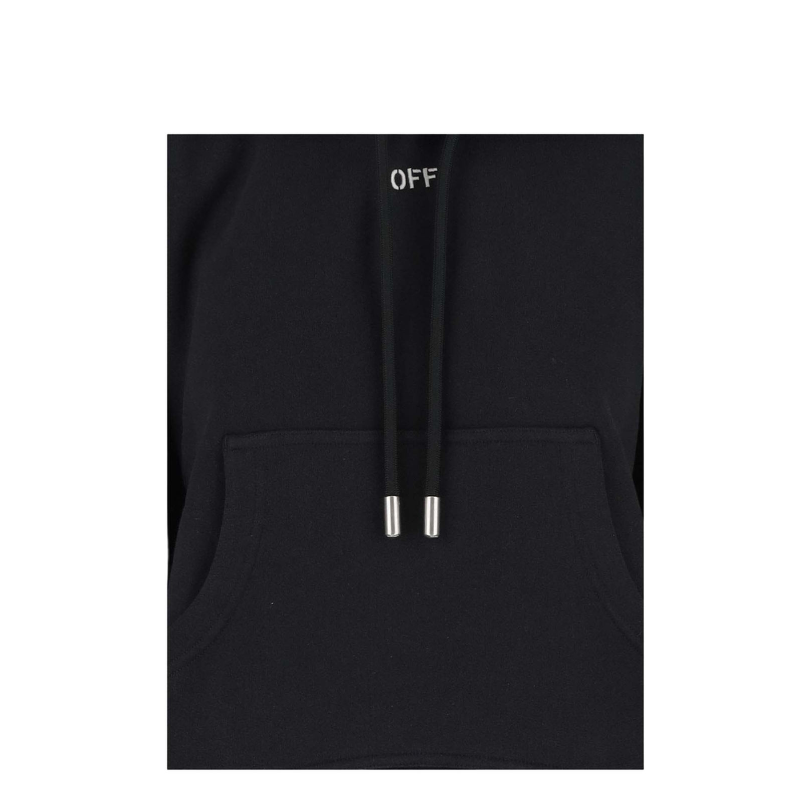 Stamp Round Over Hoodie Black - Image 3