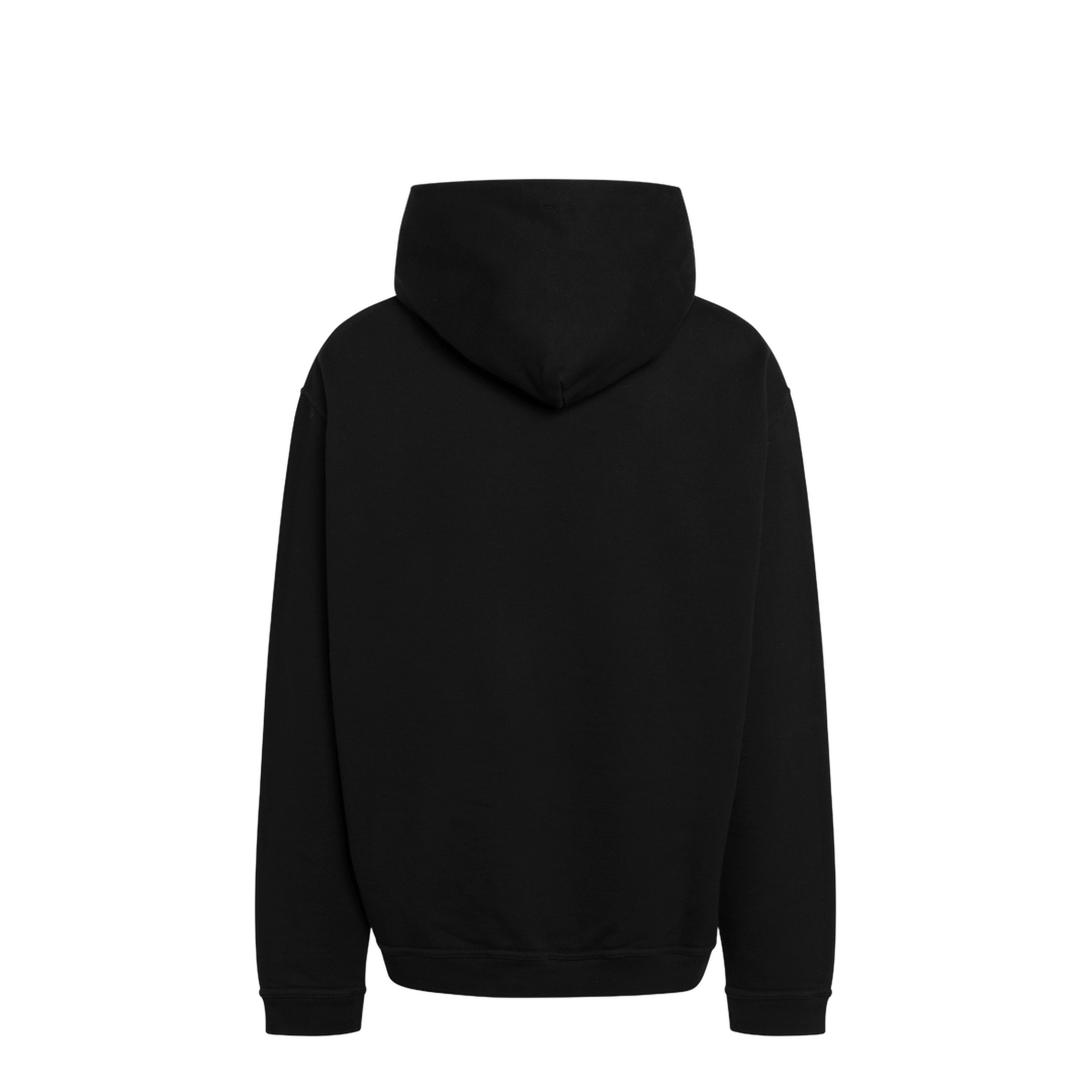 Black Cotton Hooded Sweatshirt - Image 2