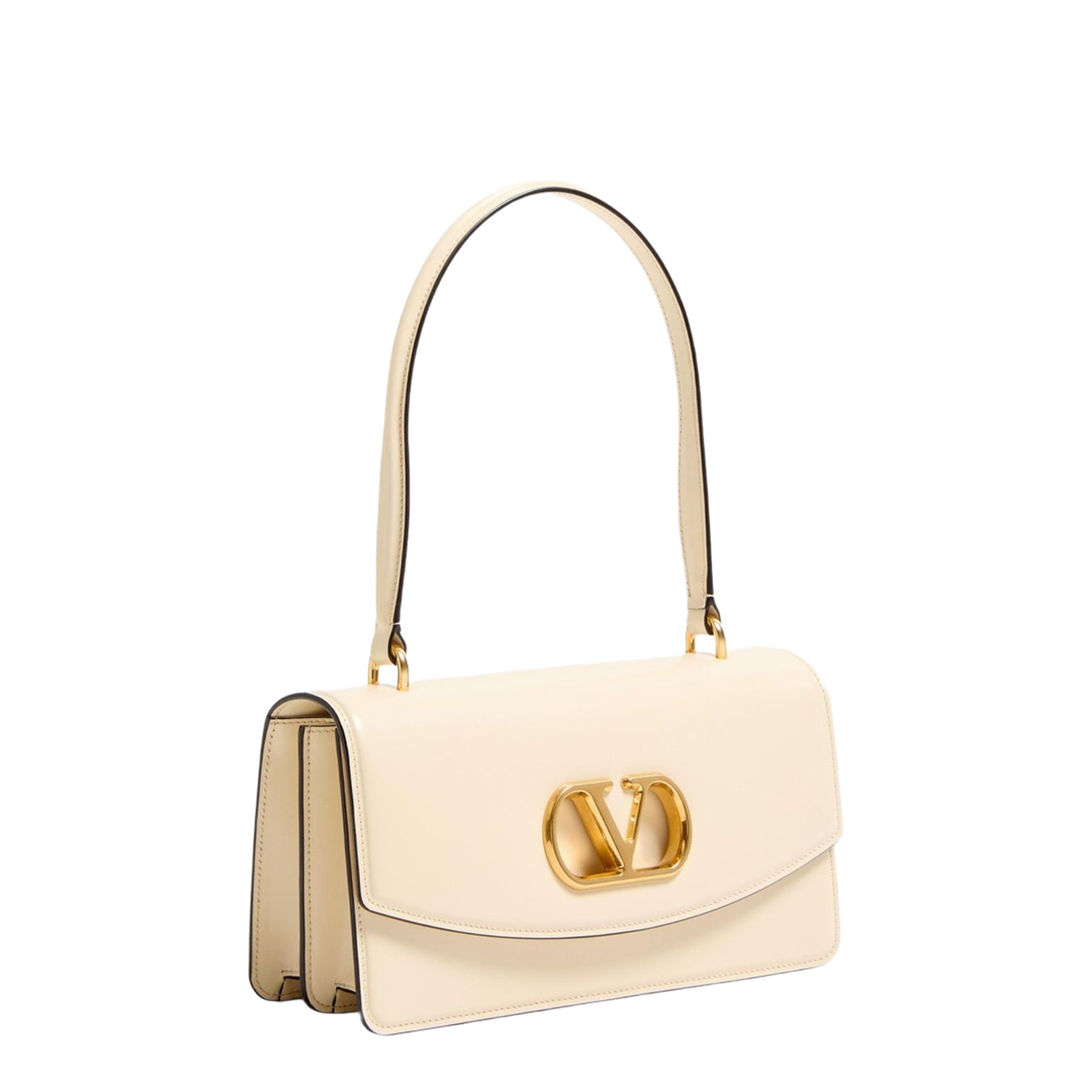 Light Beige Foldover Top Bag - Image 4