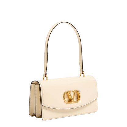 Light Beige Foldover Top Bag - Image 4