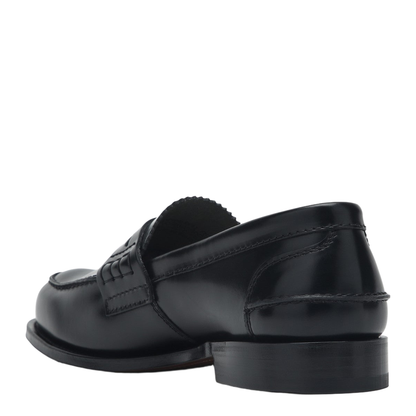 Black Shiny Leather Loafers - Image 2