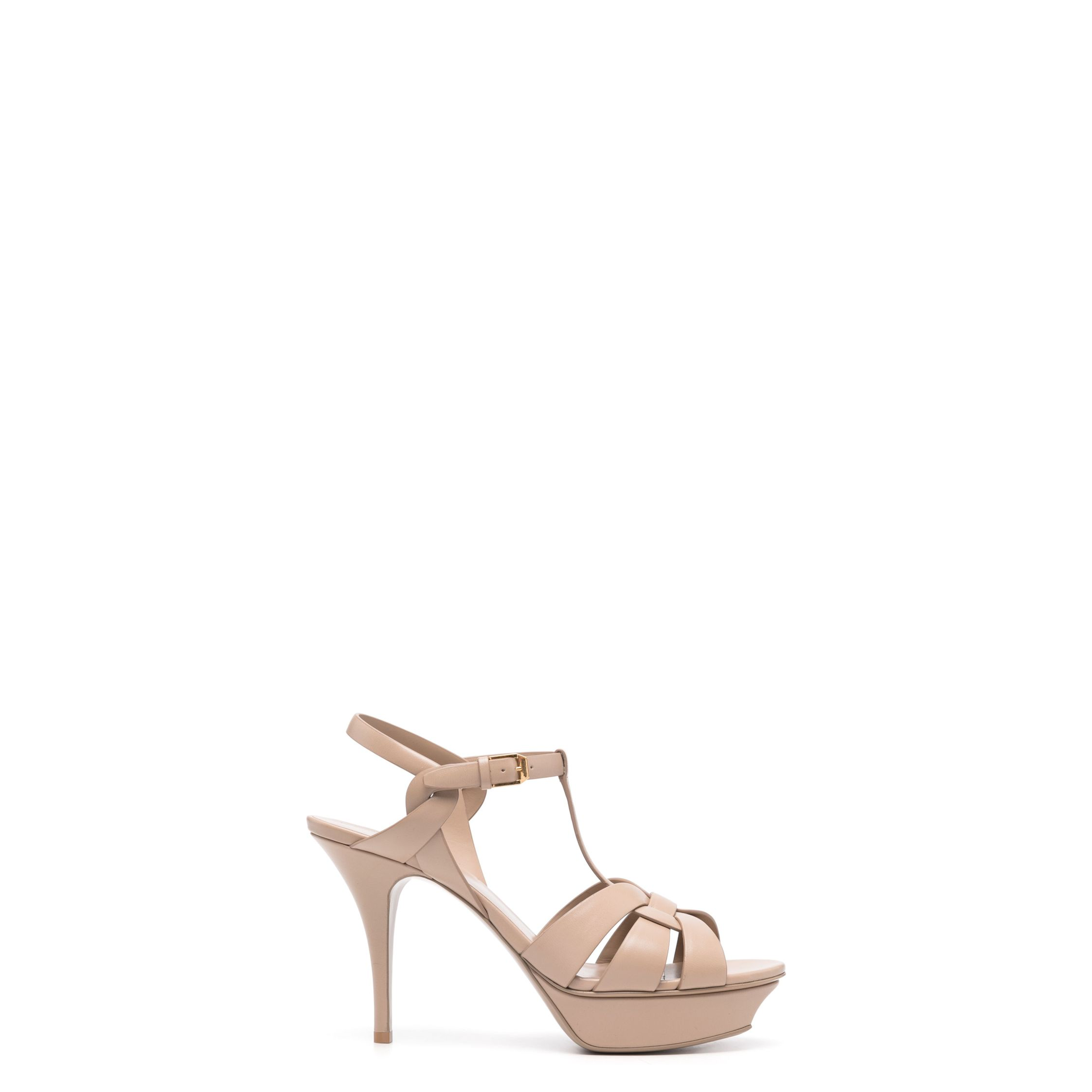 Tribute Platform Sandals in Smooth Leather - Image 1