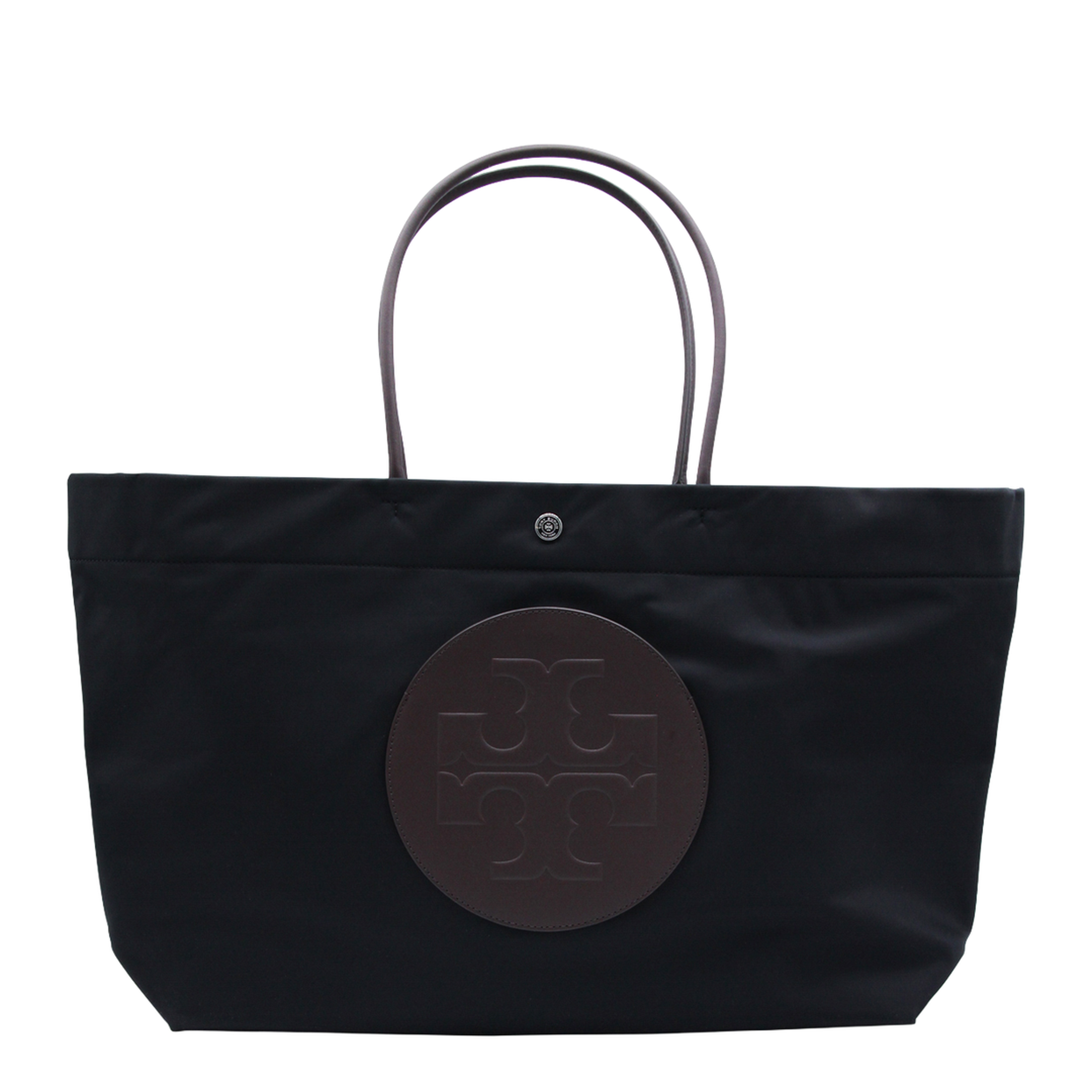 Ella Twist Nylon Shoulder Bag With Maxi Front Logo Patch - Image 4