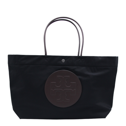 Ella Twist Nylon Shoulder Bag With Maxi Front Logo Patch - Image 4