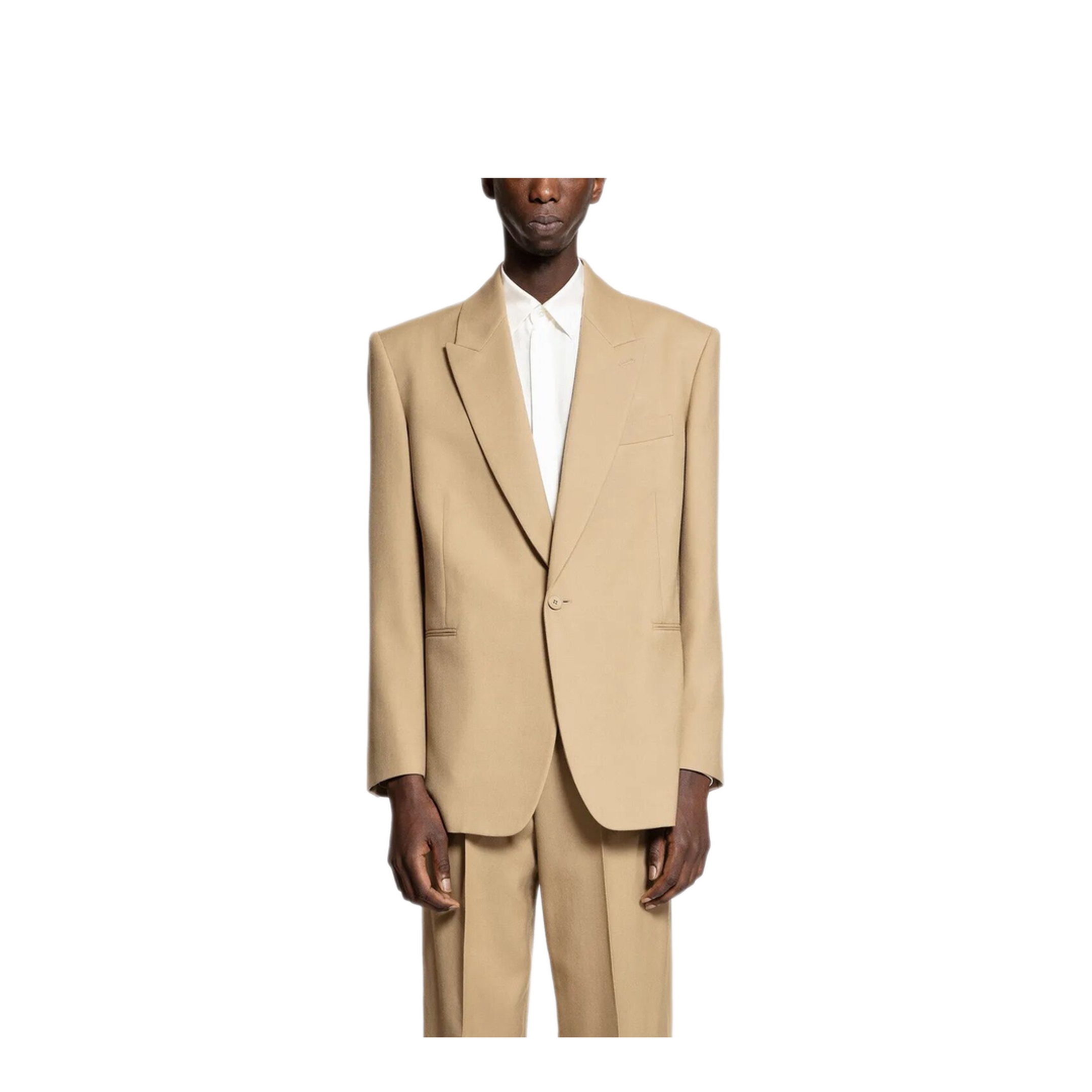 Wool Gabardine Single-Breasted Jacket - Image 2