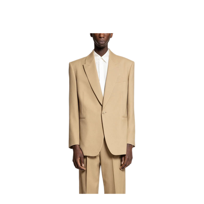 Wool Gabardine Single-Breasted Jacket - Image 2