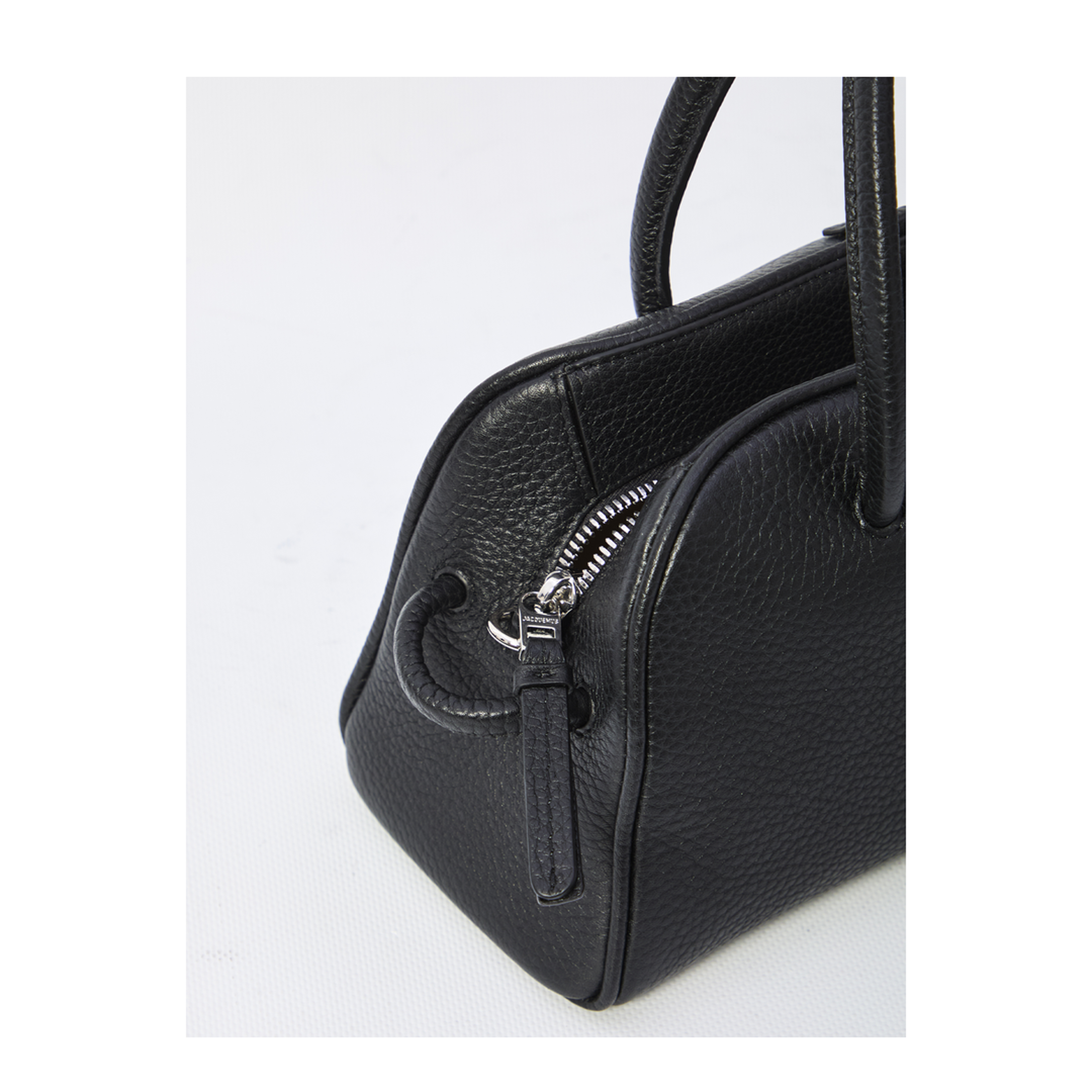 Le Petit Turismo Grained Calfskin Bowling Bag - Black - Image 4