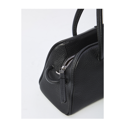 Le Petit Turismo Grained Calfskin Bowling Bag - Black - Image 4