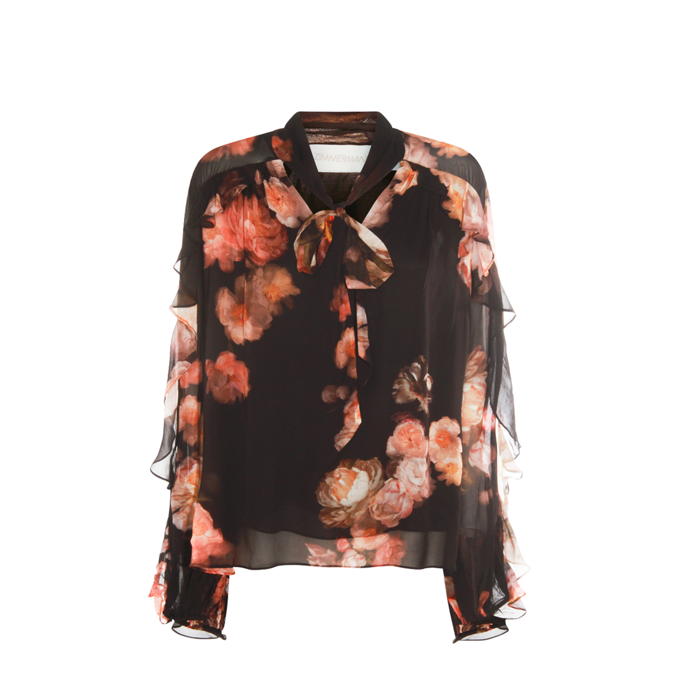 Hypnotic Satin Shirt Denim Paisley - Image 1