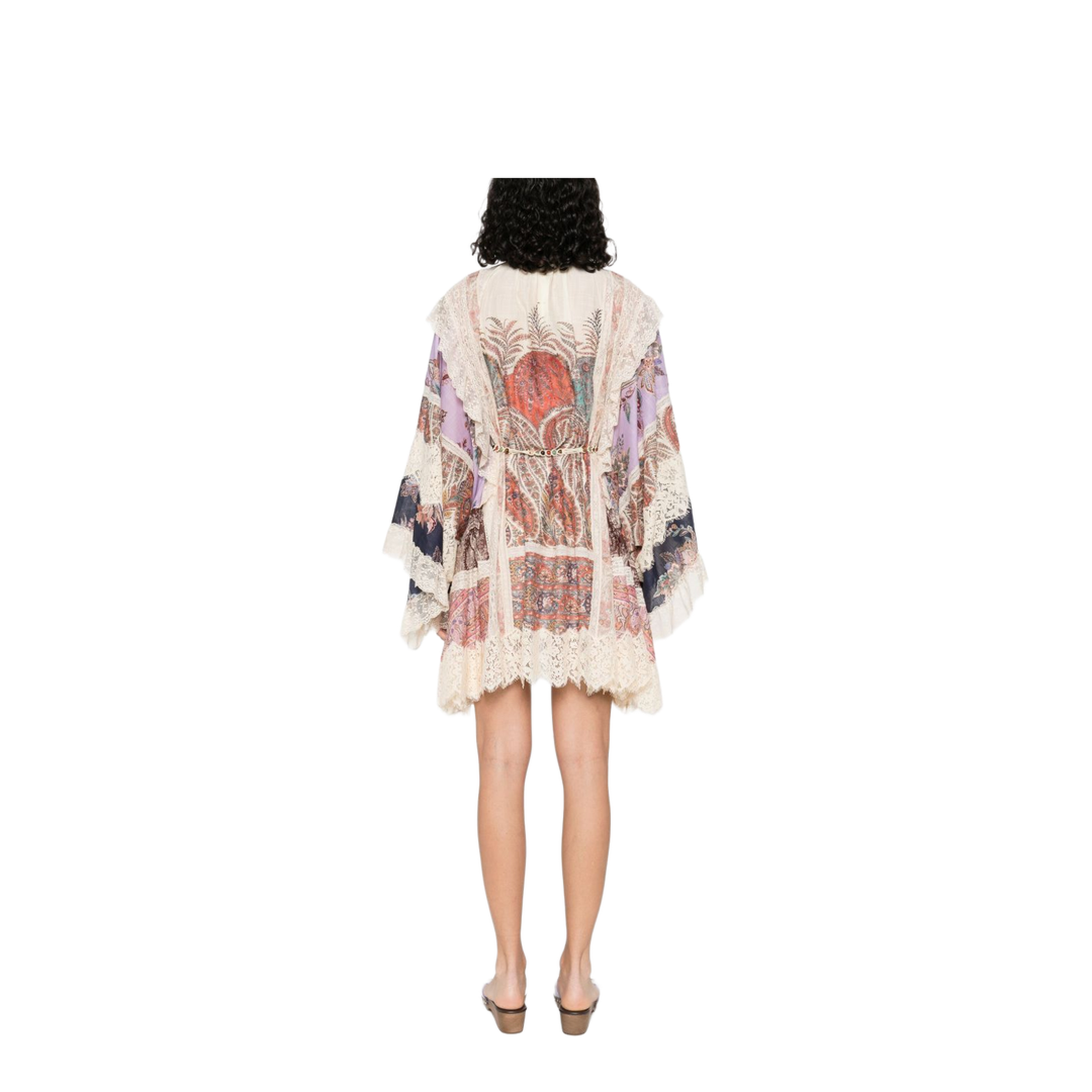 Rhiannon Printed Cotton Mini Dress - Image 3