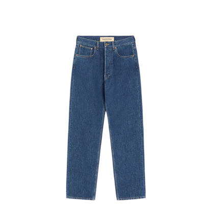 Denim Trousers with Vgold - Image 1