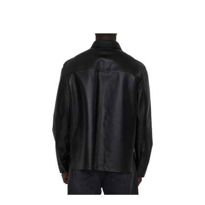 Overshirt in Lambskin Nappa - Image 4