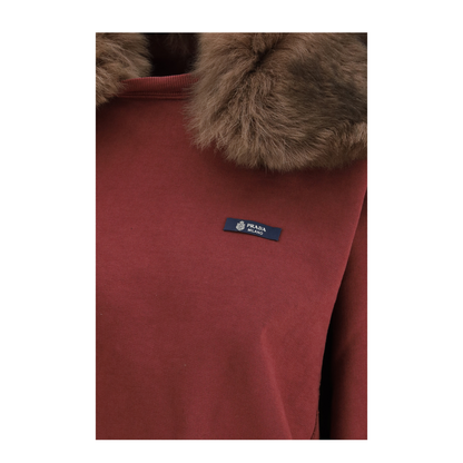 Sweatshirt With Shearling Collar - Image 3