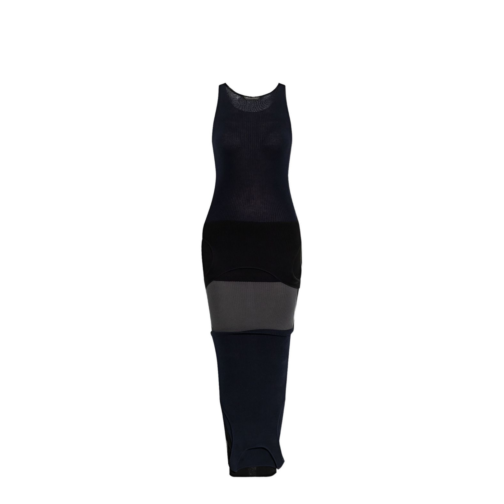 Upside Down Dress in Navy Blue/Gray - Image 1