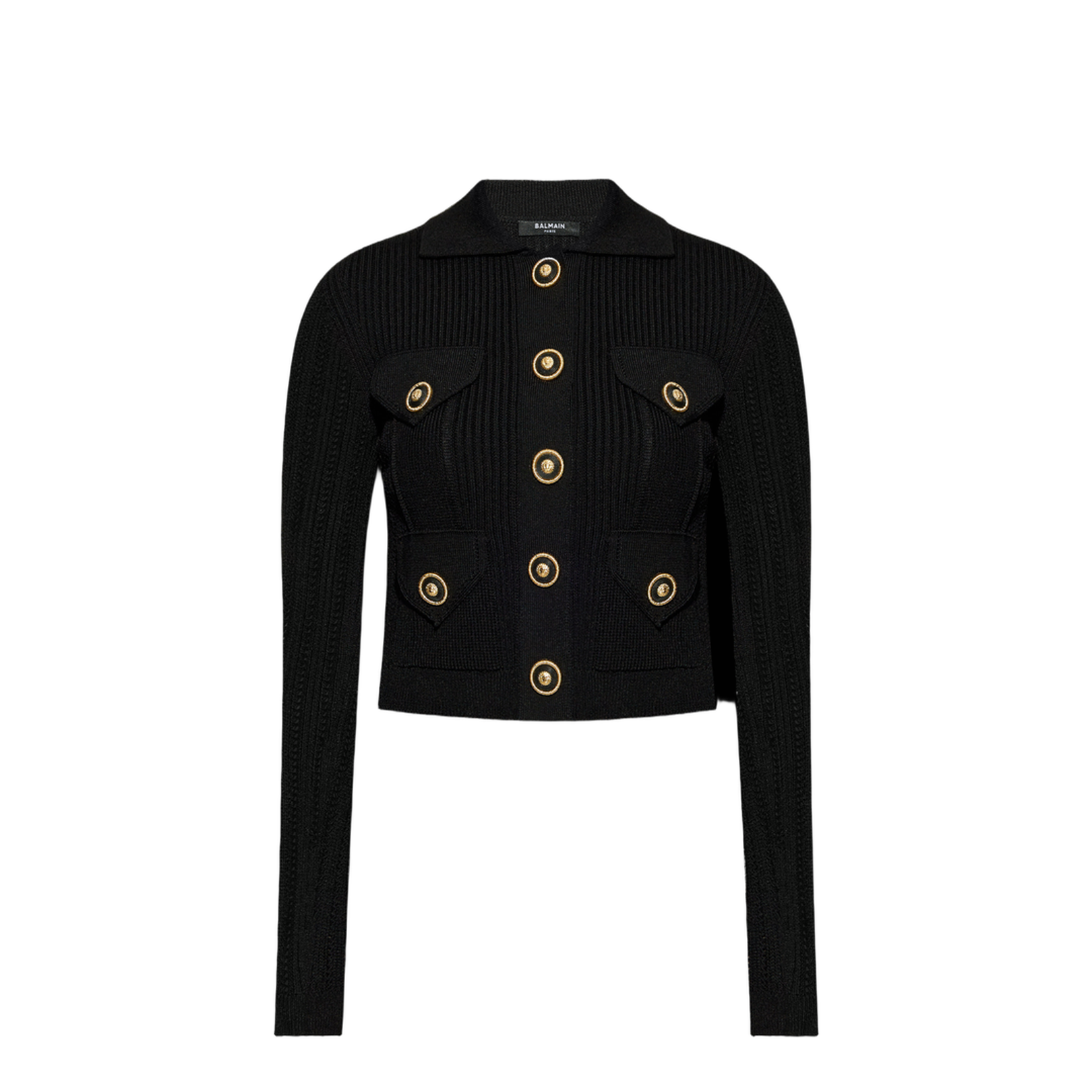 Knitted Cardigan Black - Image 5