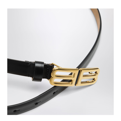 Bolero BB Calfskin Leather Belt in Black - Image 2