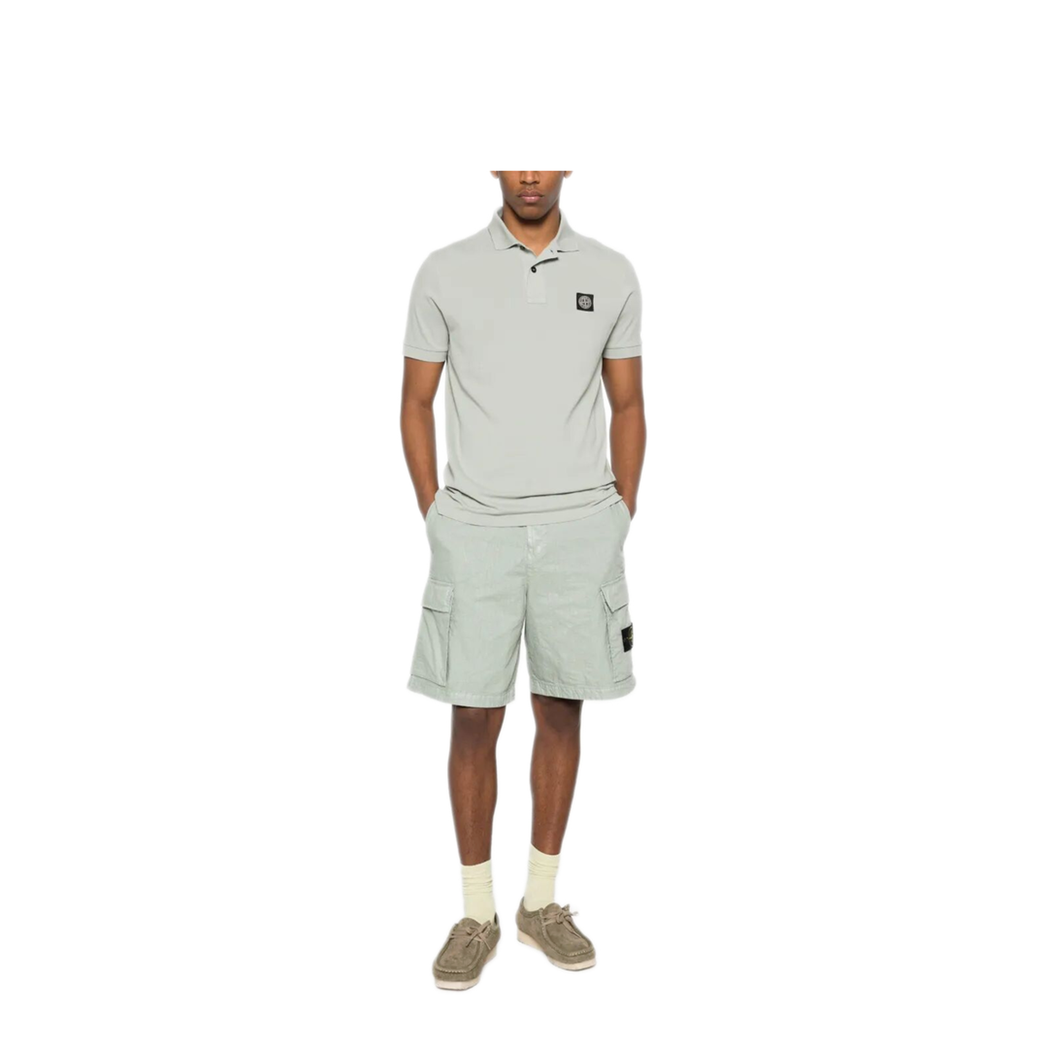 Nylon Panama Loose Fit Cargo Bermudas - Image 3
