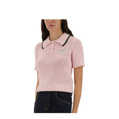 Cotton Mouliné Polo Shirt - Image 4