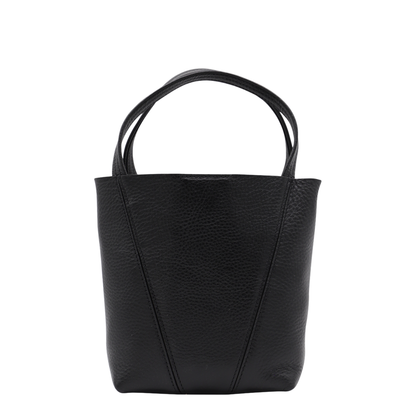 Small Spin Tote Bag in Grained Leather - Image 4