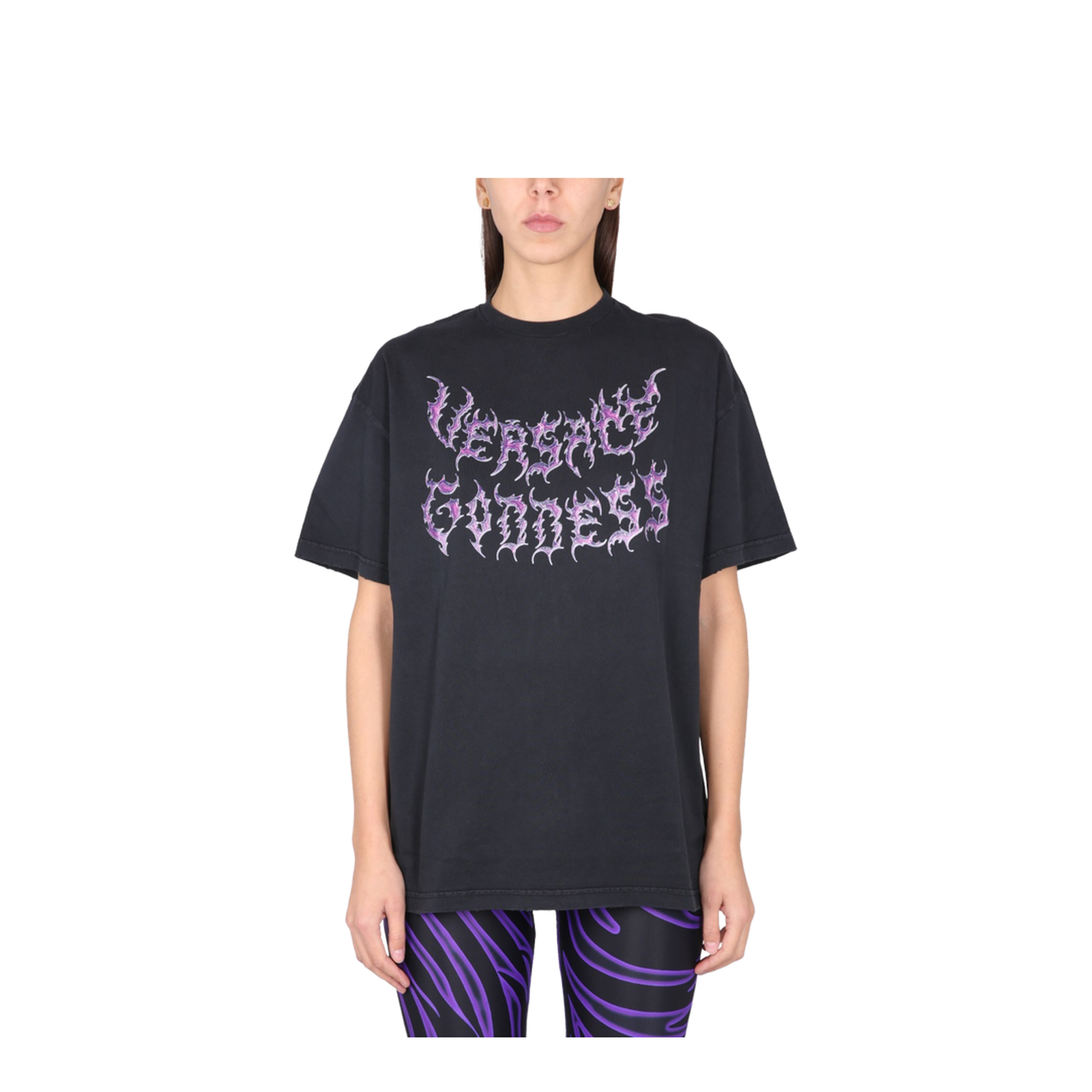 Logo-print Cotton T-shirt In Black - Image 1