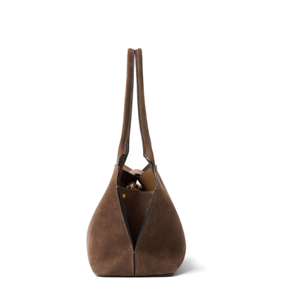 Vivian Medium Suede Shoulder Bag - Brown - Image 7